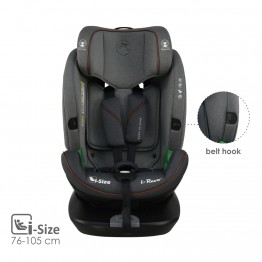 Bebe Stars I-Revo Καθισματάκι Αυτοκινήτου i-Size με Isofix Grey 906-186